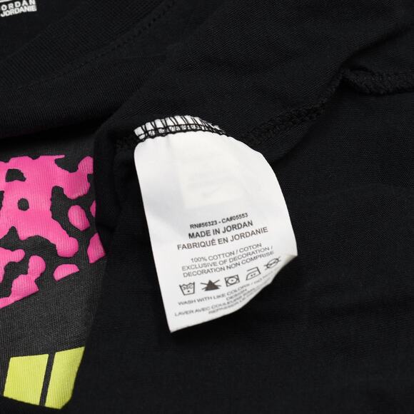 Men Nike Tee T Shirt Crew Neck 100% Cotton XL YOUTH Black Short Sleeve Swoosh - Picture 7 of 8